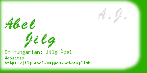 abel jilg business card
