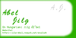 abel jilg business card